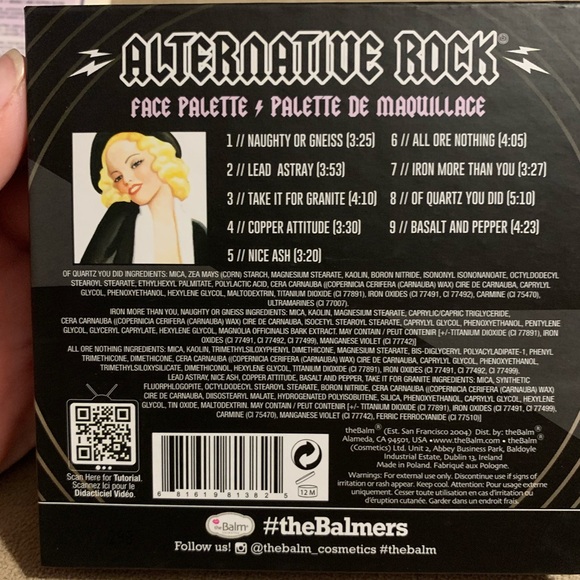 TheBalm Alternative Rock Vol 1 palette - Picture 3 of 5